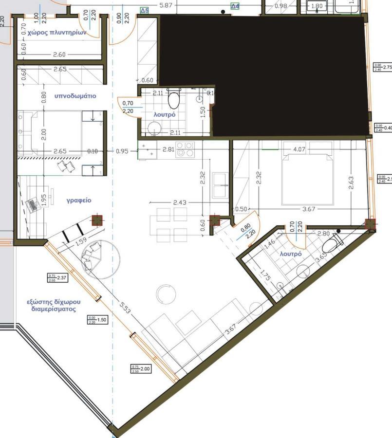 Luxury 80m2 With Balcony Downtown * Soluň